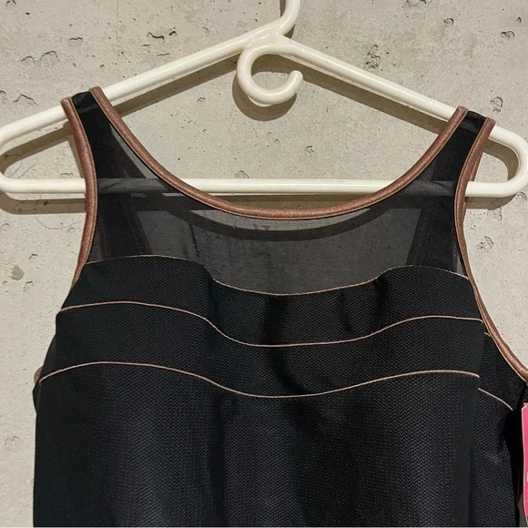 Baltex Full Figure One Piece Swim Suit NWT Size 22W Black Thick Straps Padded - Picture 2 of 11